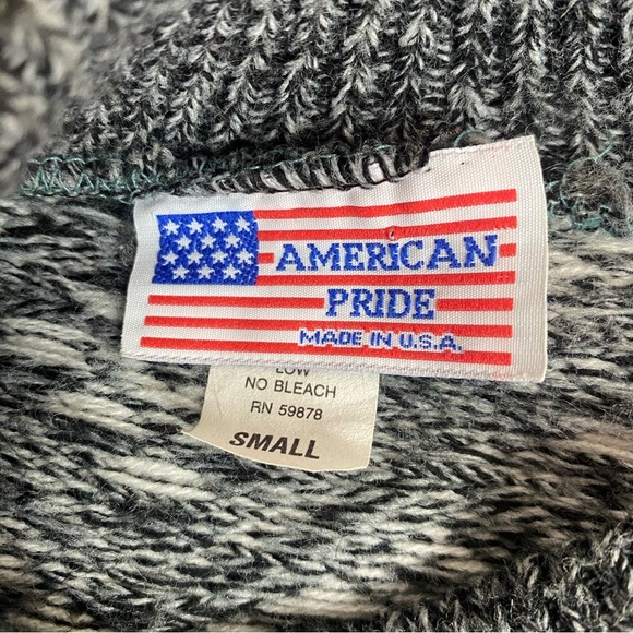 American Pride Nordic Print Crew Neck Sweater Size S - Picture 5 of 6